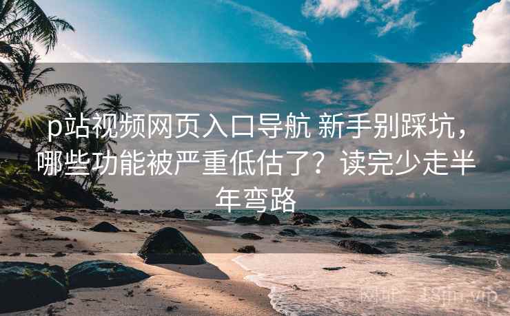 p站视频网页入口导航 新手别踩坑，哪些功能被严重低估了？读完少走半年弯路