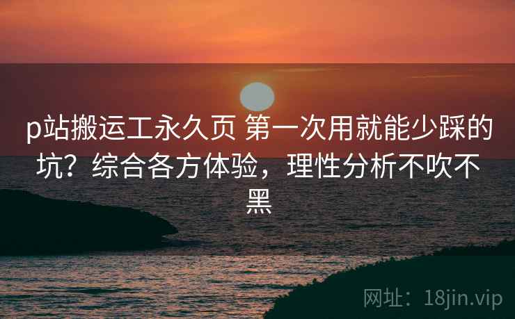 p站搬运工永久页 第一次用就能少踩的坑？综合各方体验，理性分析不吹不黑