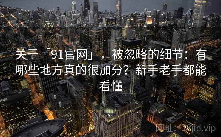 关于「91官网」，被忽略的细节：有哪些地方真的很加分？新手老手都能看懂