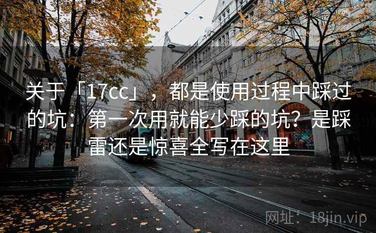 关于「17cc」，都是使用过程中踩过的坑：第一次用就能少踩的坑？是踩雷还是惊喜全写在这里
