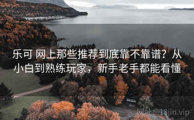 乐可 网上那些推荐到底靠不靠谱？从小白到熟练玩家，新手老手都能看懂